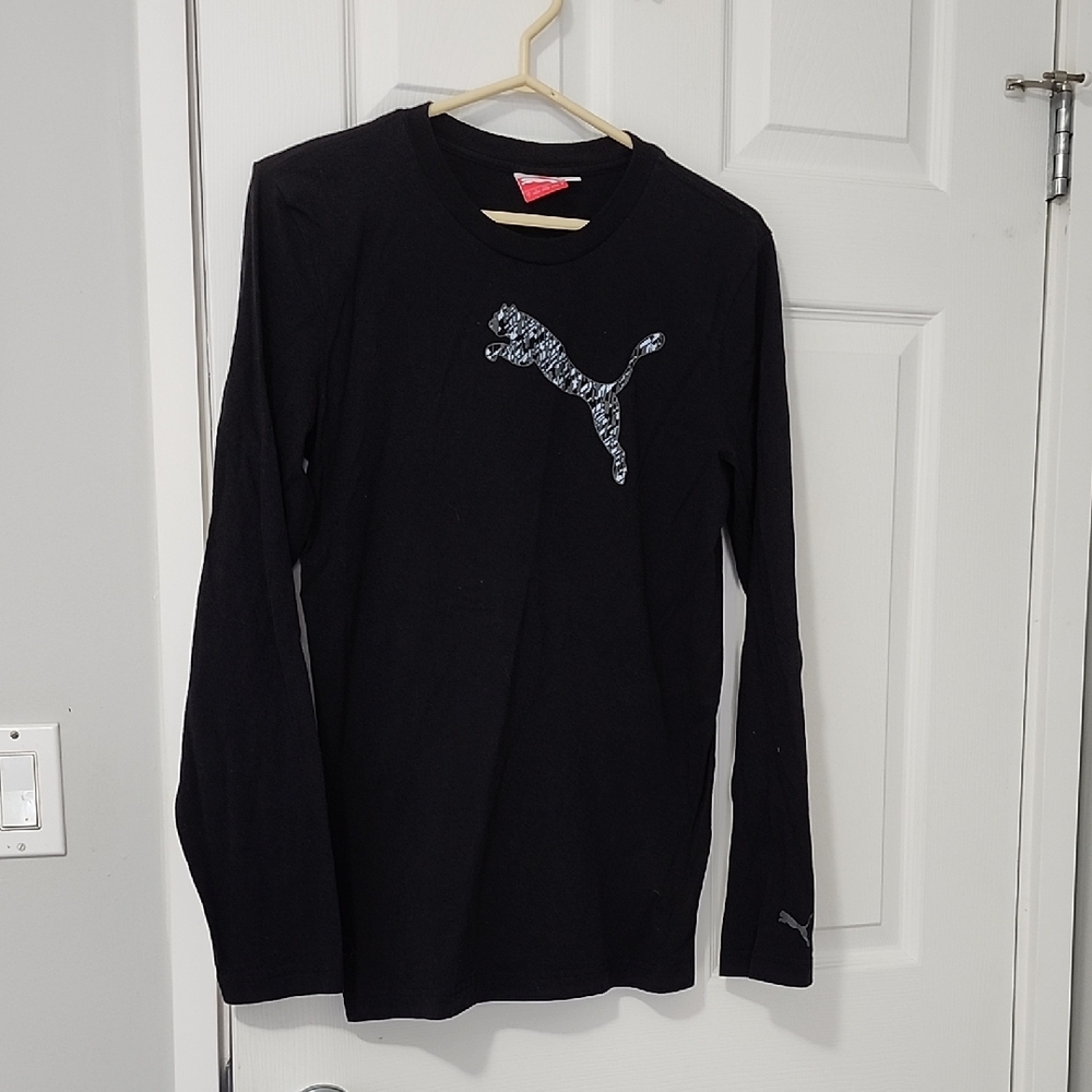 Puma Black Long Sleeve Tee
